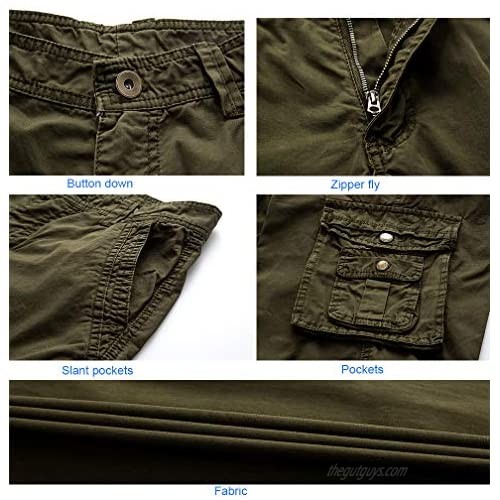 Litteking Men's Camo Cargo Shorts Casual Cotton Twill Camouflage Shorts with Multi-Pockets Outdoor Wear Pnats