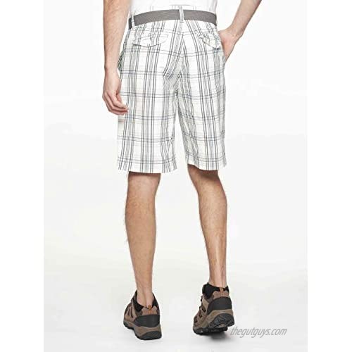 On Deck Plaid Short | Men's Shorts with 10 Inseam 4 Pockets and Zipper Closure