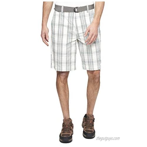 On Deck Plaid Short | Men's Shorts with 10" Inseam  4 Pockets  and Zipper Closure