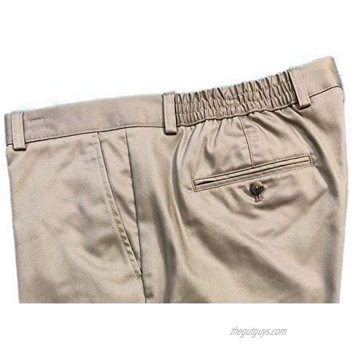 Roundtree & Yorke Mens Classic Fit Flat Front Shorts S75HR111