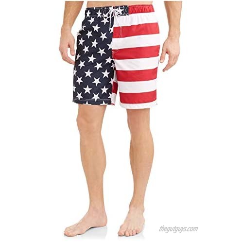 George American Flag Mens Swim Trunks