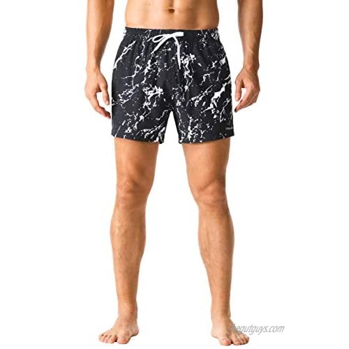 Nonwe Men's Swim Trunks Quick Dry Soft Relaxed with Drawsting Swimming Shorts