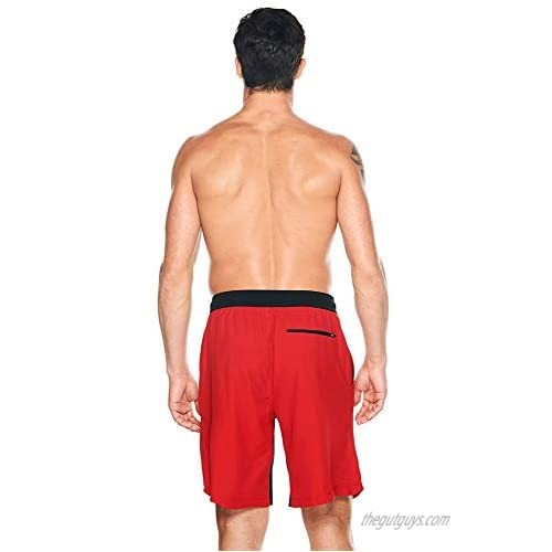 Reebok Men's Swimwear 9 Tab Volley Deepwater UPF 50+ Athletic Swim Shorts Bathing Suit Trunks