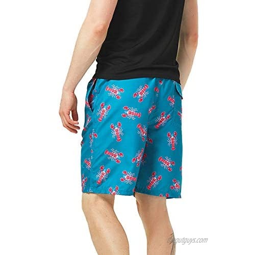FREDRM Mens Swim Trunks Long 9 Quick Dry Board Shorts with Mesh Lining Swimwear Bathing Suits