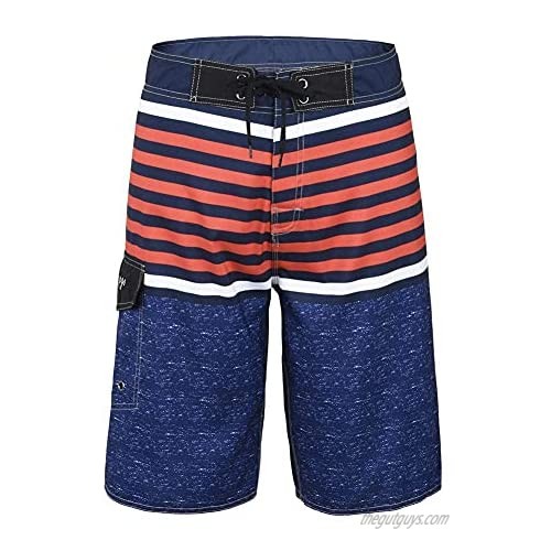 Hopgo Men's Quick-Drying Boardshort Beach Shorts Swim Trunks Swimwear Shorts