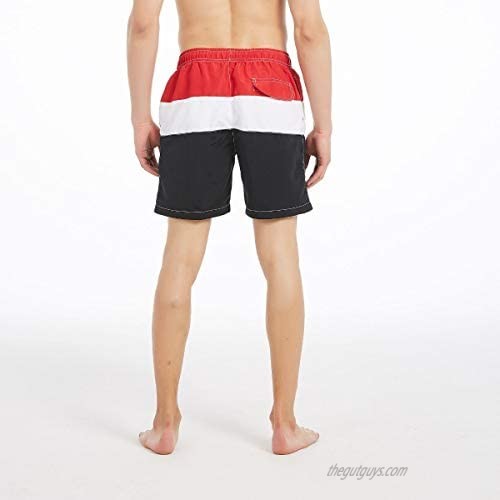 KAILUA SURF Mens Swim Trunks Quick Dry Mens Boardshorts 7 Inches Inseam Mens Bathing Suits with Mesh Lining