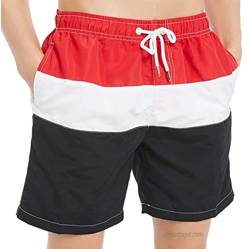 KAILUA SURF Mens Swim Trunks  Quick Dry Mens Boardshorts  7 Inches Inseam Mens Bathing Suits with Mesh Lining