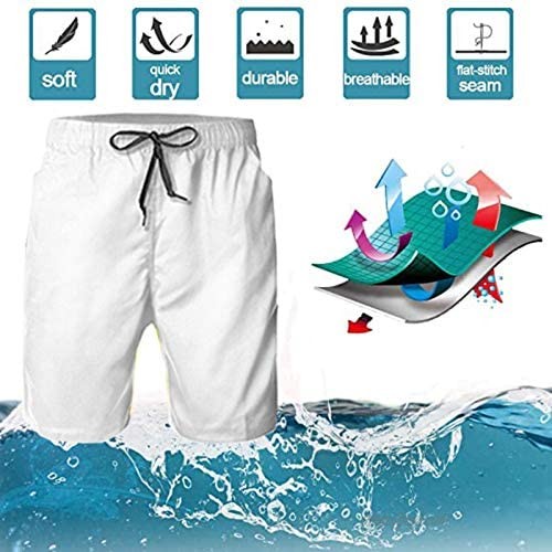 Kaopey Whiskey Men's Swim Trunks Quick Dry 3D Printed Beach Board Shorts with Pockets Cool Mesh Lining Bathing Suits