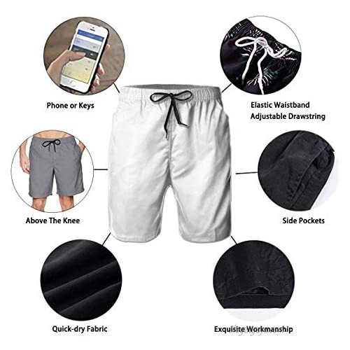 Kegill Mens Swim Trunks with Mesh Lining Quick Dry Board Shorts with Pockets Bathing Suits for Men