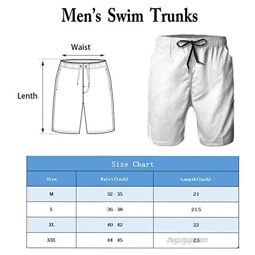 Men's Swim Trunks 3D Graphic Print Board Shorts Summer Surfing Beach Shorts with Pockets Swimwear (M-XXL)