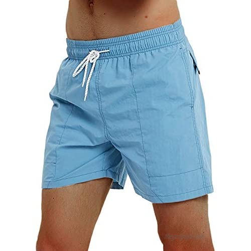 TBMPOY Men's Summer Quick Dry Swim Trunks Bathing Suit Board Shorts Mesh Lining