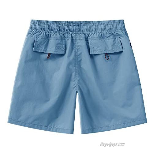 TBMPOY Men's Summer Quick Dry Swim Trunks Bathing Suit Board Shorts Mesh Lining