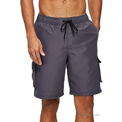 Vogyal Mens Swim Trunks Quick Dry Beach Bathing Suit with Mesh Lining