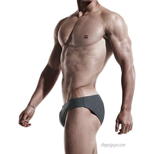 AIMPACT Mens Bikini Swimsuit Sexy Swim Briefs Bathing Suit Bikini Swimwear for Men(Grey S)