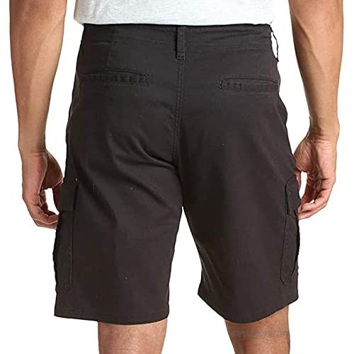 Men's Classic Relaxed Fit Stretch Cargo Short with Pocket Zipper Resilience Leisure Time Tooling Pants