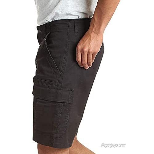 Men's Classic Relaxed Fit Stretch Cargo Short with Pocket Zipper Resilience Leisure Time Tooling Pants