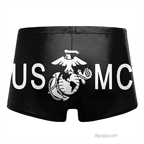 USMC Men's Quick Dry Boxer Briefs Swimwear Shorts Trunks Swimsuit