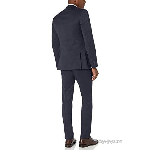 Kenneth Cole REACTION Men's Skiiny Fit Stretch Finished Bottom Suits
