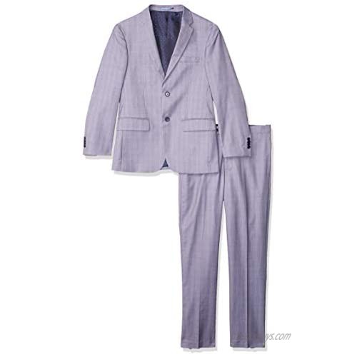 Kitonet Men's 2-Piece Box Check Slim Fit Suit