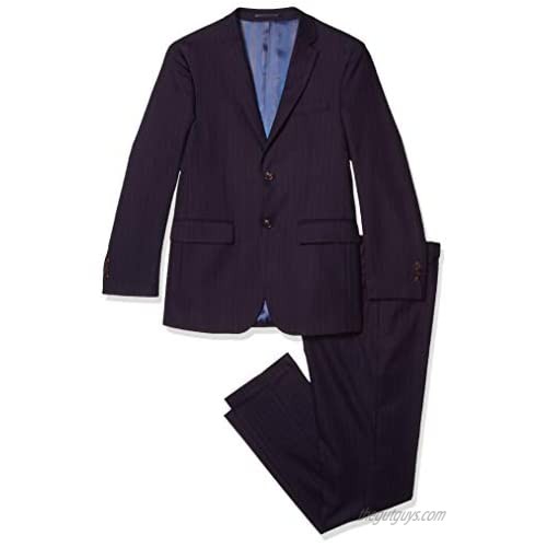 Kitonet Men's 2-Piece Pinstripe Slim Fit Suit