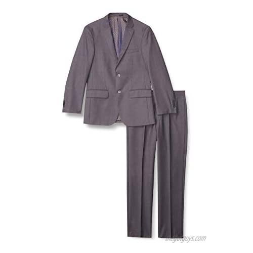 Kitonet Men's Solid 2-Piece Slim Fit Suit