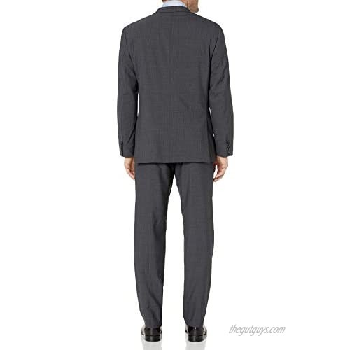 Vince Camuto Men's Two Button Modern Fit Pinstripe Suit