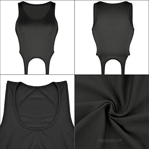 Auriviz Summer Sexy Crop Tops for Women Basic Casual Long Ribbon Sleeveless Solid Tank Tops