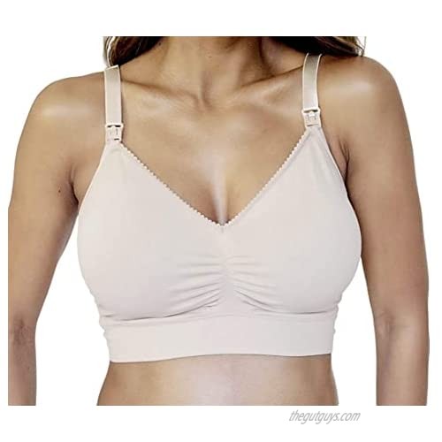 Isabel Maternity Seamless Drop Cup Nursing Bra w/Back Clasp | Wire-Free Comfort