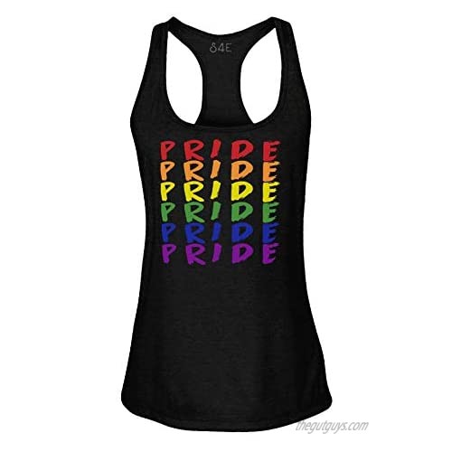 S4E Rainbow Pride LGBTQ Gay Equality Racerback Slim Fit
