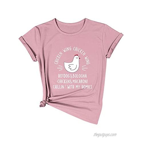 Chicken Wing Chicken Wing Hot Dog and Bologna Shirt Women Chicken Shirts for Chicken Lovers