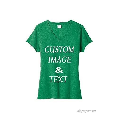 Customized Ladies Tee Shirt  Upload Photos & Type Text  Custom Gift  Design Your Own  Personalized Design