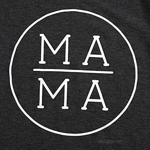 Mama T Shirt Women Funny Letter Print Cute Heart/Mom Tops Tees Casual Short Sleeve Shirts Tops