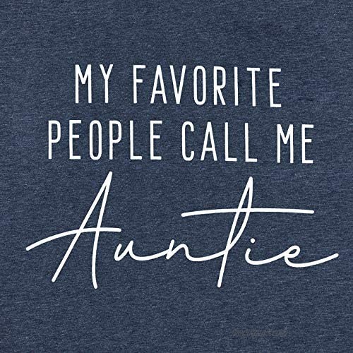My Favorite People Call Me Auntie T-Shirt Women Auntie Gift Shirt Short Sleeve Casual Tee Tops