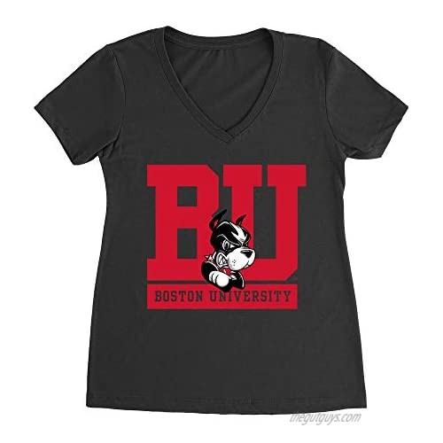 Official NCAA Boston University BU Premium Women's Ideal V Neck RYLBU06