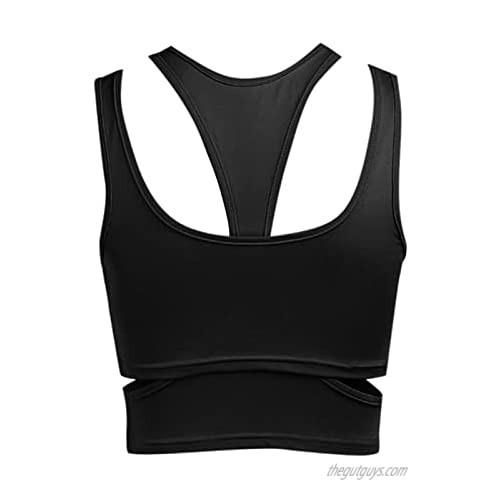 Corset Womens Casual Sleeveless Crop Tank Top Y2k Reversible sports vest Ladies Blouse Sexy Sleeveless Hollow Sports Vest