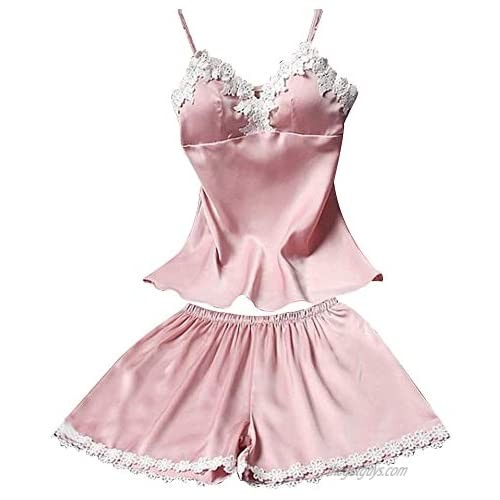 DIOMOR Hit Items 2PC Silky Lingerie Women Babydoll Nightdress Nightgown Sleepwear Underwear Set Lover Valentine's Day