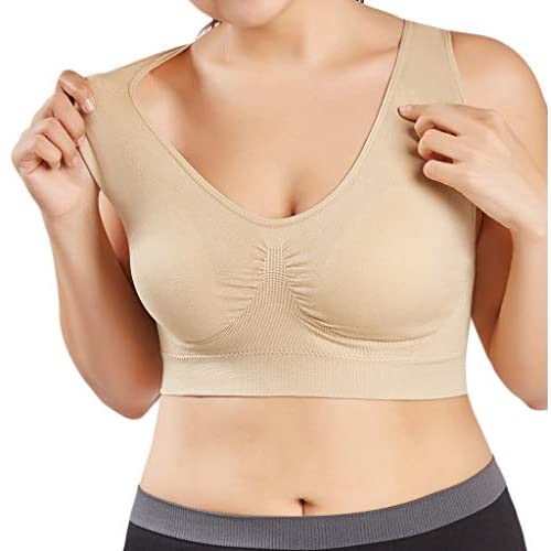 Sports Bras for Women丨Elegant Solid Ultra-Thin High Impact Workout Gym Activewear Bra丨Womens Full Bra Cup Tops Plus Size