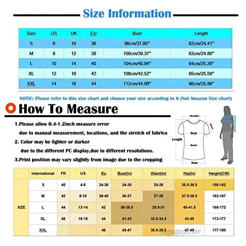 Tshirts for Womens Graphic Vintage Womens Summer Tops Fashion Printed Short Sleeve V Neck T-Shirt Casual Tee Tops Blouse