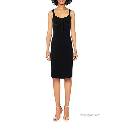 AX Armani Exchange Women's Sleeveless Fitted Jersey Knee Length Dress